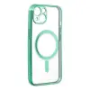 İphone 14 Plus Kılıf Magneticsafe Lazer Silikon - Haki Yeşil
