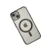 İphone 14 Plus Kılıf Magneticsafe Lazer Silikon - Siyah