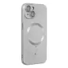 İphone 14 Plus Kılıf Moshi Lens Magneticsafe Silikon - Gümüş