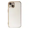 İphone 14 Plus Kılıf Volet Silikon - Beyaz