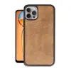İphone 14 Pro Kılıf Aras Deri Kapak - Taba