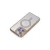 İphone 14 Pro Kılıf Joke Simli Magneticsafe Kılıf - Gold
