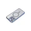 İphone 14 Pro Kılıf Joke Simli Magneticsafe Kılıf - Mavi