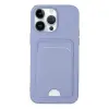 İphone 14 Pro Kılıf Kelvin Kartvizitli Silikon - Lila