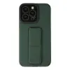 İphone 14 Pro Kılıf Mega Standlı Silikon - Yeşil