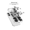 İphone 14 Pro Kılıf Mekanik Bumper Kapak - Gümüş