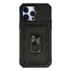 İphone 14 Pro Kılıf Pars Lens Yüzüklü Silikon - Siyah