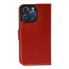 İphone 14 Pro Kılıf Trend S Plus Kapaklı Kılıf - Kırmızı