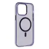 İphone 14 Pro Kılıf Tron Şeffaf Magsafe Kapak - Derin Mor
