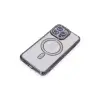 İphone 14 Pro Max Kılıf Joke Simli Magneticsafe Kılıf - Derin Mor