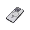 İphone 14 Pro Max Kılıf Joke Simli Magneticsafe Kılıf - Siyah