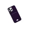 İphone 14 Pro Max Kılıf Kelvin Kartvizitli Silikon - Derin Mor
