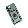İphone 14 Pro Max Kılıf Pars Lens Yüzüklü Silikon - Yeşil