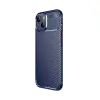İphone 15 Kılıf Auto Focus Karbon Kapak - Lacivert