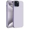İphone 15 Kılıf First Silikon - Lila