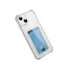 İphone 15 Kılıf Kart Şeffaf Silikon - Şeffaf