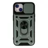 İphone 15 Kılıf Pars Lens Yüzüklü Silikon - Yeşil