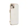 İphone 15 Kılıf Volet Silikon - Beyaz