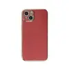 İphone 15 Kılıf Volet Silikon - Kırmızı