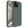 İphone 15 Plus Kılıf First Silikon - Koyu Yeşil