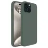 İphone 15 Plus Kılıf First Silikon - Koyu Yeşil