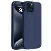 İphone 15 Plus Kılıf First Silikon - Lacivert