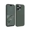 İphone 15 Pro Kılıf First Silikon - Koyu Yeşil