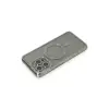 İphone 15 Pro Kılıf Joke Simli Magneticsafe Kılıf - Gri