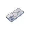 İphone 15 Pro Kılıf Joke Simli Magneticsafe Kılıf - Mavi