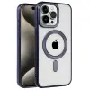 İphone 15 Pro Kılıf Kronos Magsafe Kapak - Lacivert