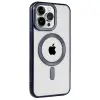 İphone 15 Pro Kılıf Kronos Magsafe Kapak - Lacivert