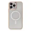 İphone 15 Pro Kılıf Room Magneticsafe Silikon - Pudra
