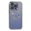 İphone 15 Pro Kılıf Slot Silikon - Gümüş