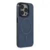 İphone 15 Pro Max Kılıf Anka Pc Magneticsafe Sert Metal Kapak - Lacivert
