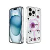 İphone 15 Pro Max Kılıf Daisy Simli Magsafe Kapak - Mor