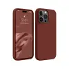 İphone 15 Pro Max Kılıf First Silikon - Bordo