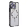 İphone 15 Pro Max Kılıf Joke Simli Magneticsafe Kılıf - Siyah