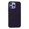 İphone 15 Pro Max Kılıf Nano İçi Kadife Silikon - Mor