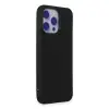 İphone 15 Pro Max Kılıf Nano İçi Kadife Silikon - Siyah