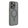 İphone 15 Pro Max Kılıf Room Magneticsafe Silikon - Gri