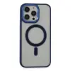 İphone 15 Pro Max Kılıf Room Magneticsafe Silikon - Lacivert