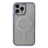 İphone 15 Pro Max Kılıf Room Magneticsafe Silikon - Lila