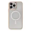 İphone 15 Pro Max Kılıf Room Magneticsafe Silikon - Pudra