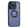 İphone 15 Pro Max Kılıf Slot Silikon - Lacivert