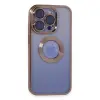 İphone 15 Pro Max Kılıf Slot Silikon - Rose Gold