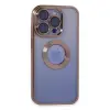 İphone 15 Pro Max Kılıf Slot Silikon - Rose Gold