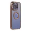İphone 15 Pro Max Kılıf Slot Silikon - Rose Gold