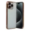 İphone 15 Pro Max Razer Lensli Silikon - Çöl Titanyum