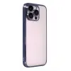 İphone 15 Pro Max Razer Lensli Silikon - Lacivert