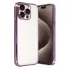 İphone 15 Pro Max Razer Lensli Silikon - Mor
